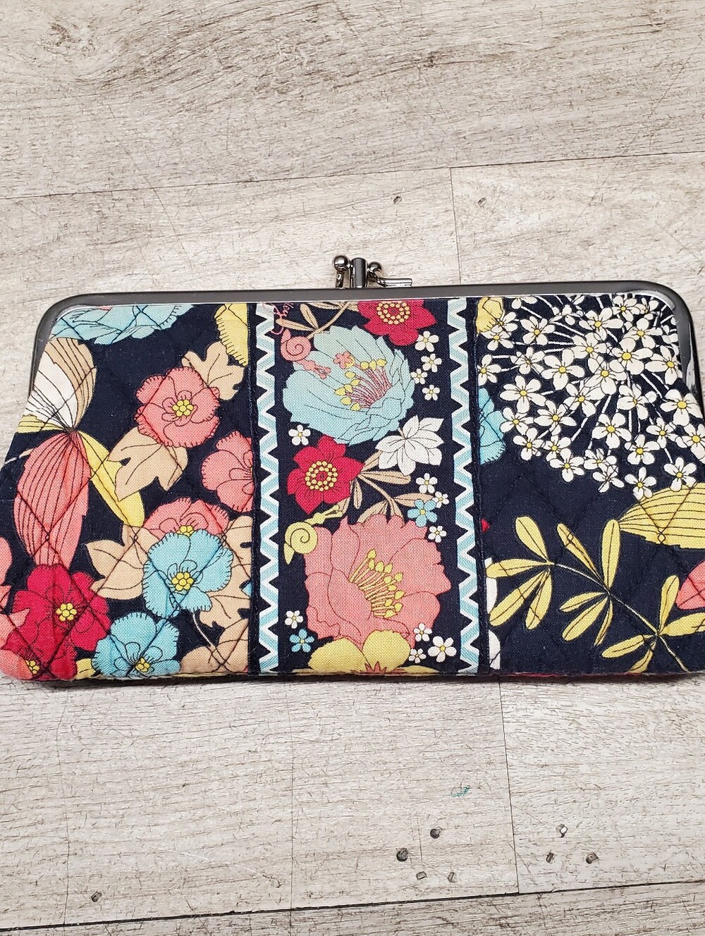 Vera Bradley Clutch Wallet In "Happy Snails" Pattern